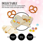 Easter Bunny Bark - Delicious White Chocolate Treat with Pretzels & Sprinkles - 1 Pound Bag