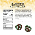 Milk Chocolate Mint Pretzels - Delicious Snack Perfect for the Family - 1 Pound Bag