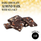 Dark Chocolate Almond Bark - Delicious Snack Perfect for the Family - 1 Pound Bag