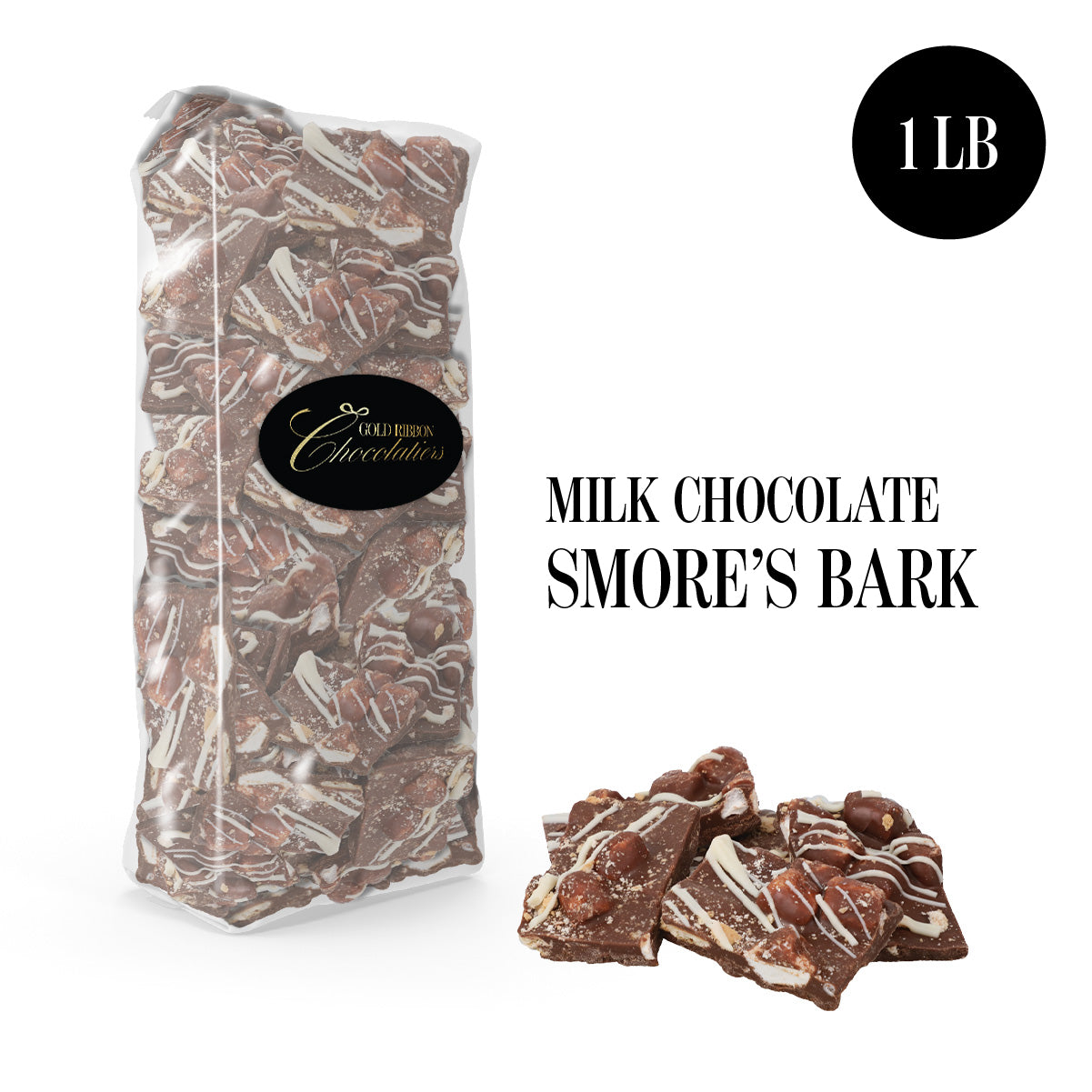 S'mores Chocolate Bark - Delicious Family-Friendly Treats for Every Occasion - 1 Pound Bag