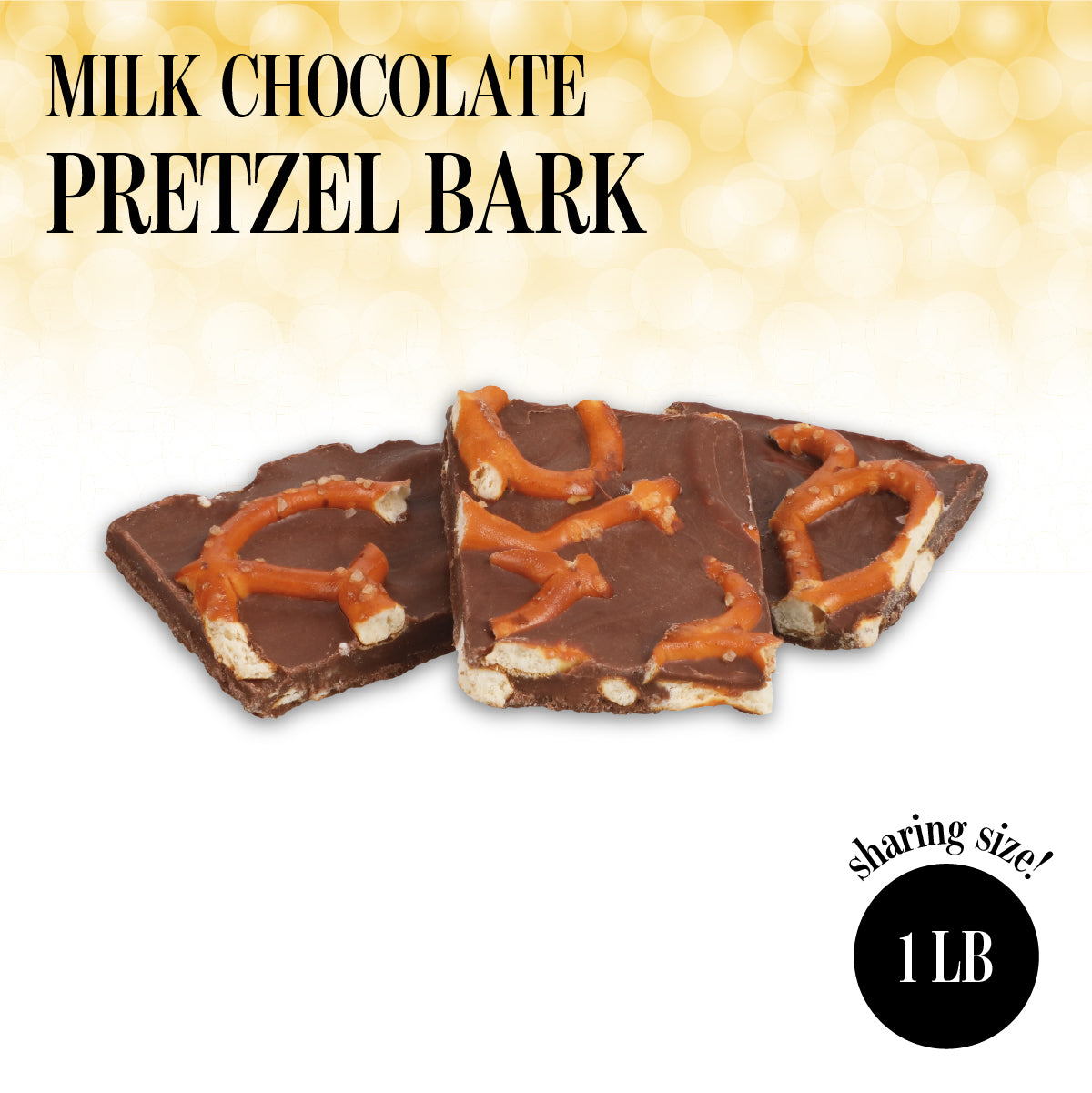 Milk Chocolate Pretzel Bark - Delicious Snack Perfect for the Family & Gift - 1 Pound Bag