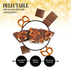 Milk Chocolate Pretzel Bark - Delicious Snack Perfect for the Family & Gift - 1 Pound Bag