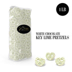 Key Lime Pretzels - Milk Chocolate Covered Treats with Key Lime Drizzle - 1 Pound Bag