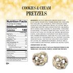 Cookies and Cream White Chocolate Pretzels - Delicious Snack Perfect for the Family - 1 Pound Bag